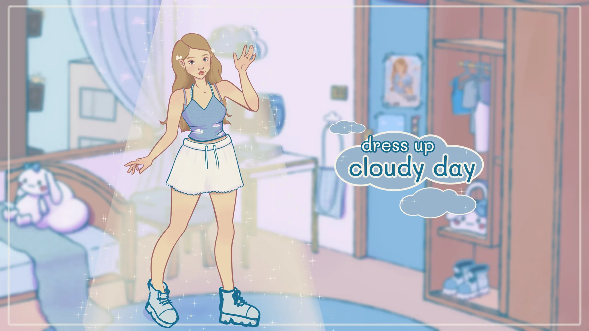Final sketch for the dress up game starring Chloe
