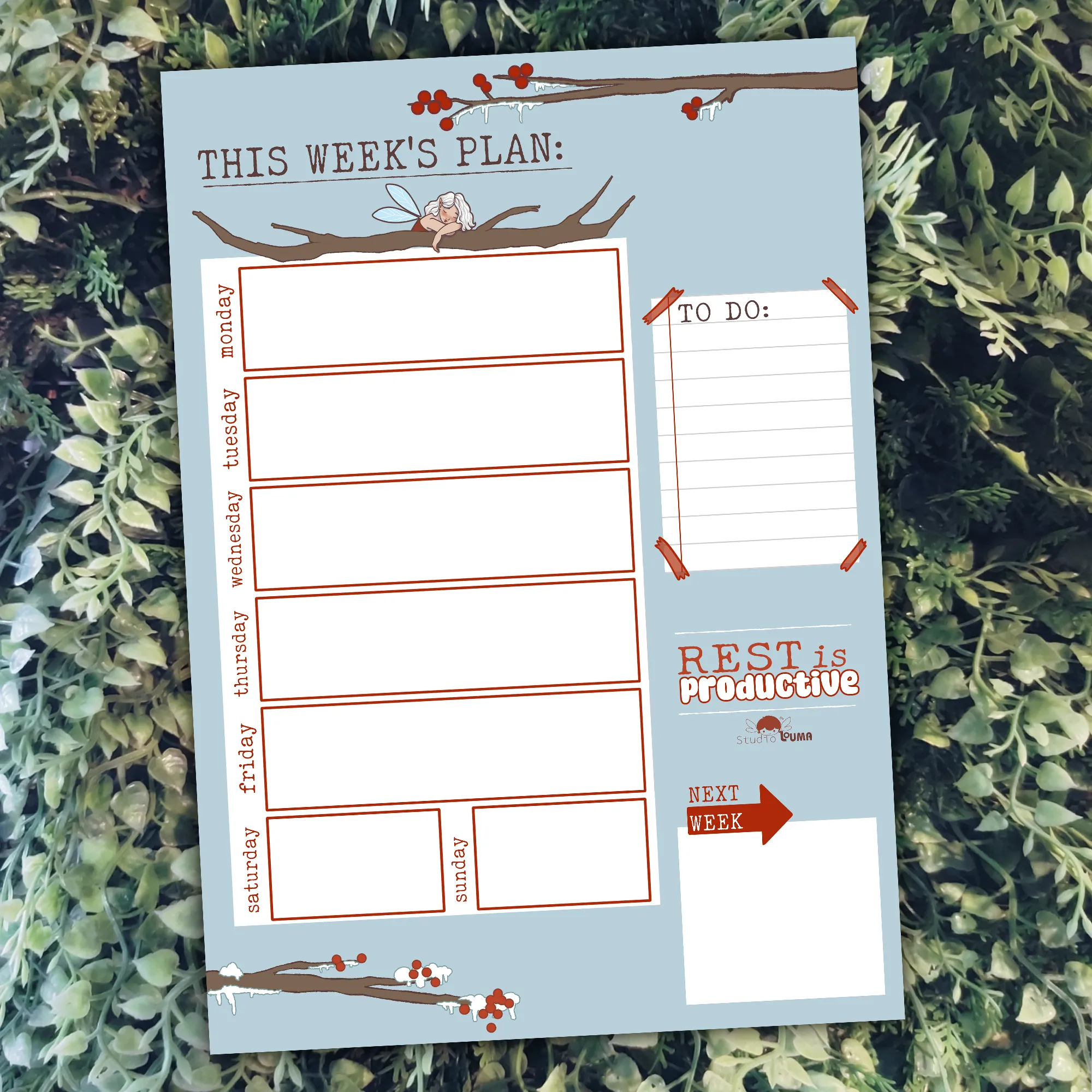 Sleepy fairy planner