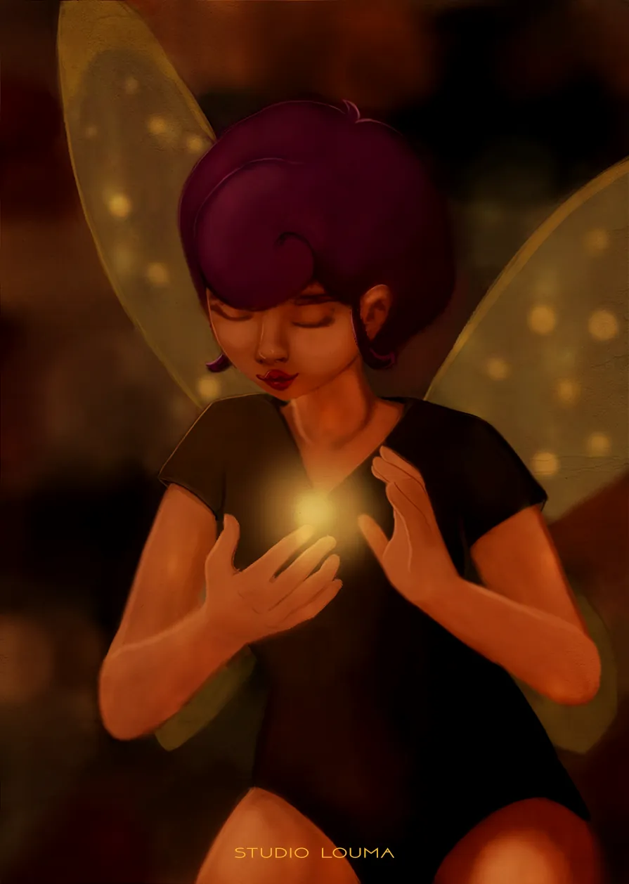 Moira, mascot for Studio Louma