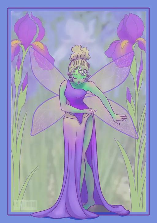 Fairy illustration inspired by Iris.