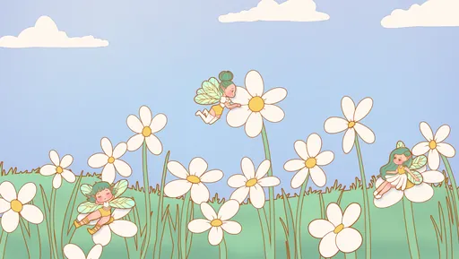 Daisy Fairy collection wallpaper